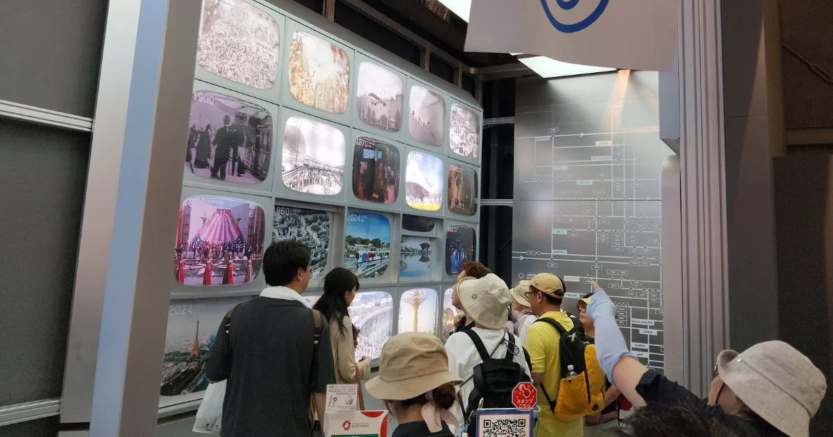 EXPO2025 大阪・関西万博 国際機関共同館｜万博の歴史と国際協力を学べるウォール展示（ASEANスタンプラリー付近）
